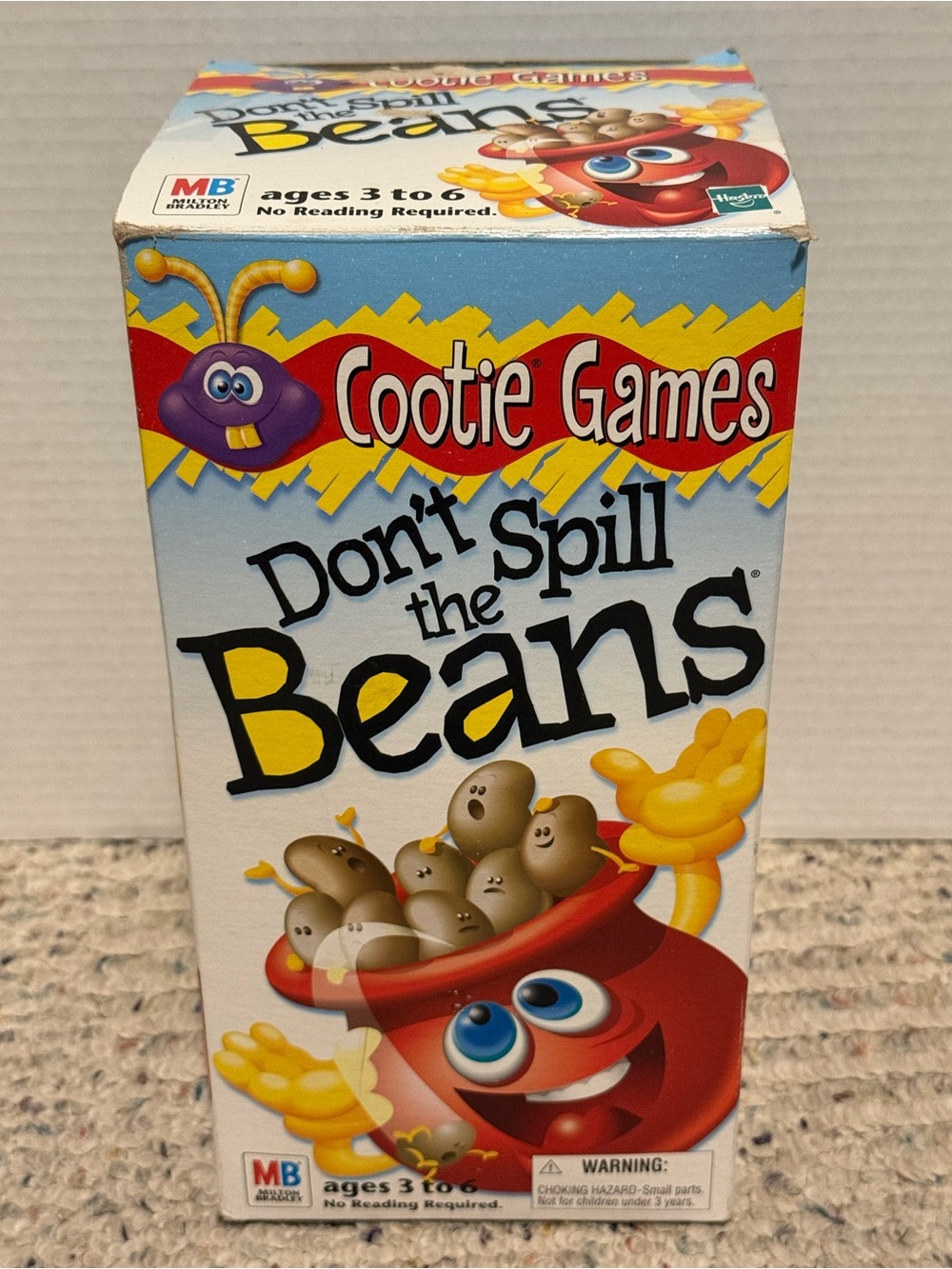 Milton Bradley Don't Spill the Beans Children's Game 1999 Complete In Box